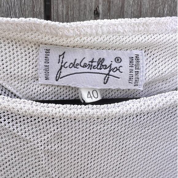 Jean Charles de Castelbajac | Vintage Sheer Mesh Mafalda Printed Top Rare Sz 40 - Picture 2 of 7